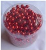 Бусы новогодние SY17ZL-159 шарики 8мм,длина 5м красный