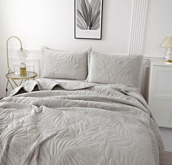 Глория (серебро) Покрывало 160х220