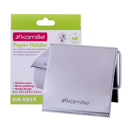 Бумагодержатель универсальный с крышкой Kamille KM 8819