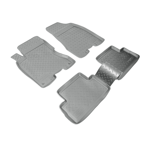 Ковры в салон Norplast/Unidec для Nissan X-Trail в кузове T31 (2007-)Полиуретан,Серый, арт.NPL-Po-61-81-G