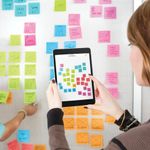 Блоки самоклеящиеся (стикер) POST-IT ORIGINAL "Неоновая радуга" 76х76 мм, КОМПЛЕКТ 24 шт. по 100 л., CP654-NP24