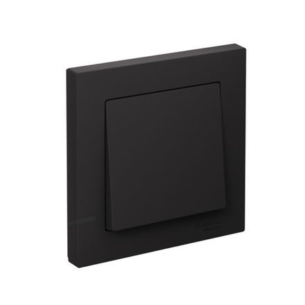 Выключатель 1-кл. СП AtlasDesign 10А IP20 (сх. 1) 10AX в сборе карбон SE ATN001012