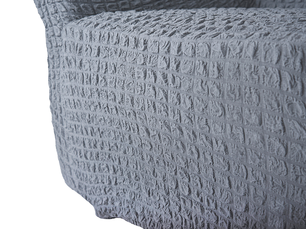 Чехол на кресло без оборки Модерн, цвет Серый