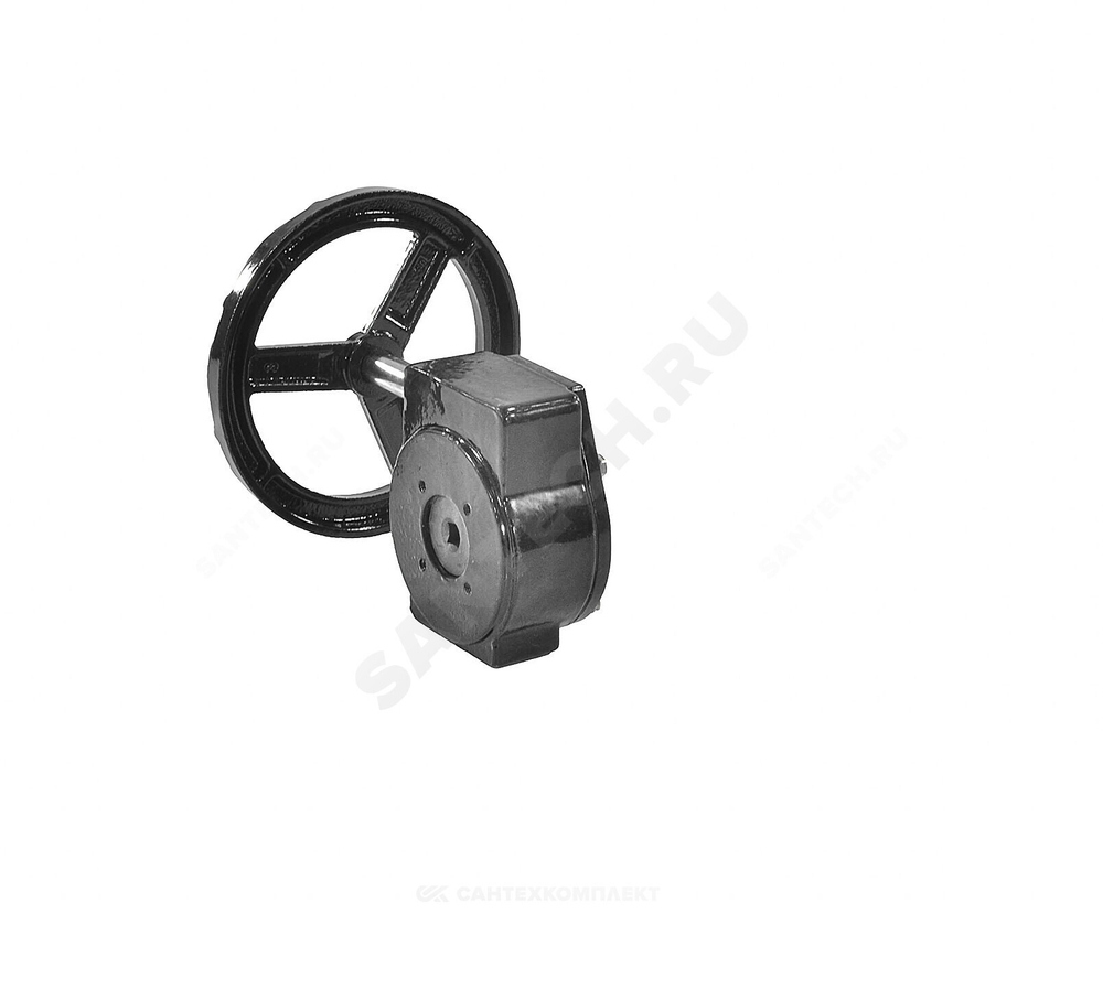 Редуктор четвертьоборотный 2010.R01 F10 22х22 квадрат для затвора Ду 300 Benarmo