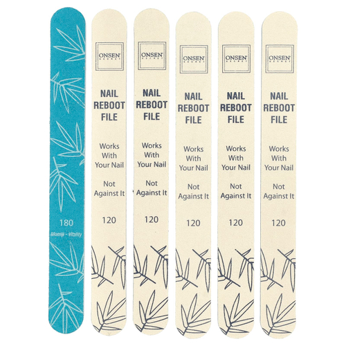 Onsen Secret, Пилочки для перезагрузки ногтей 120/180, 6 файлов
