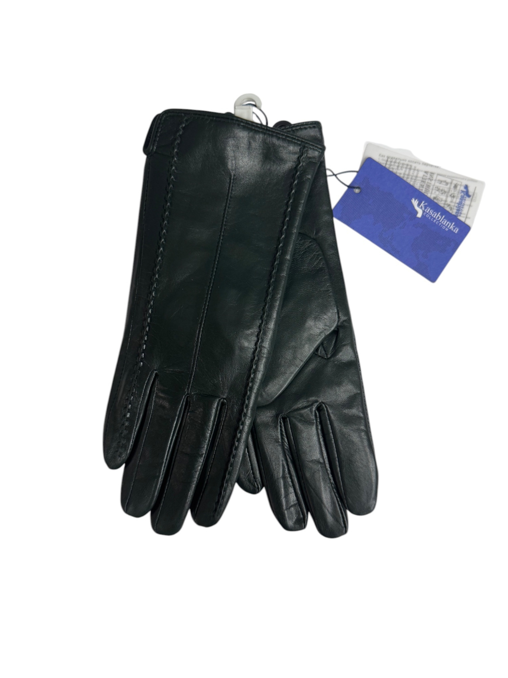 Перчатки.Женские.Кожаные.Люкс качества. Подклад: трикотаж-шерсть. Kasablanka. 5 шт в упаковке.