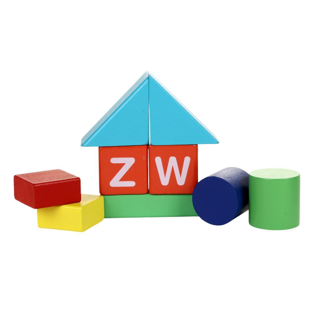 Конструктор деревянный 80 эл, коробка C-41721