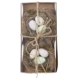 GAEM Набор из 2-х изделий декоративных "Гнездо пасхальное" (12*4,5), L24 W12 H4,5 см