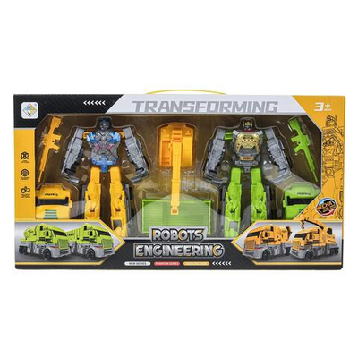 Трансформер-робот, коробка HY-6655