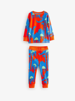 Пижама для мальчика Next 665-634, 3 шт., Синий, Молочный, Желтый