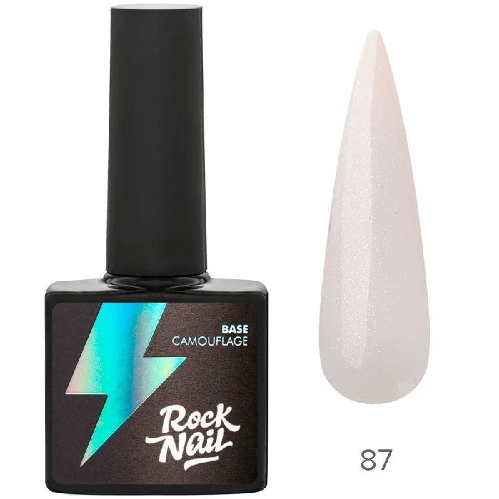 RockNail Камуфлирующая база 87 Delicate с шиммером, 10мл