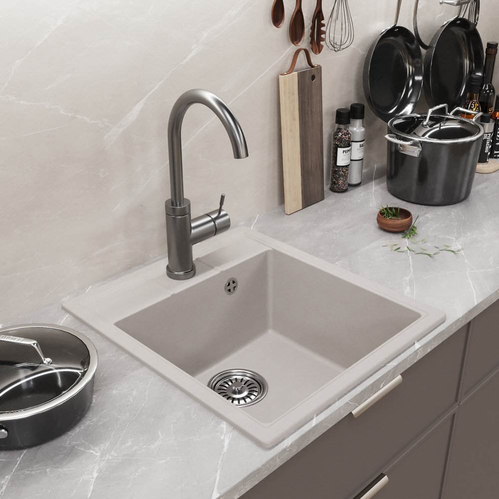 Мойка MIXLINE ML-GM28 450*500*190мм (Белый)   8329