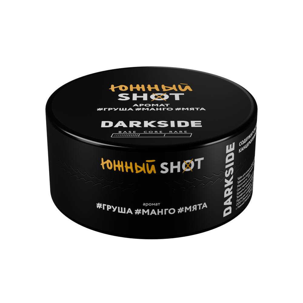 М. Табак для кальяна Dark Side Shot Южный вайб (Груша, манго, мята) 120гр