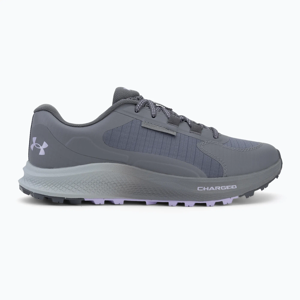 Женские Кроссовки для бега Under Armour Charged Bandit Trail 3 titan grey/castlerock/purple crest