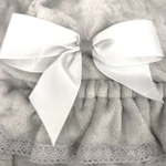 2137 Лесенка для собак/кошек/домашних питомцев, с рюшей, серая