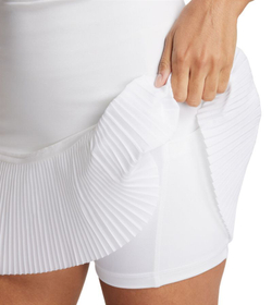 Теннисная юбка Nike Dri-Fit Advantage Pleated Skirt - белый/ Размер M