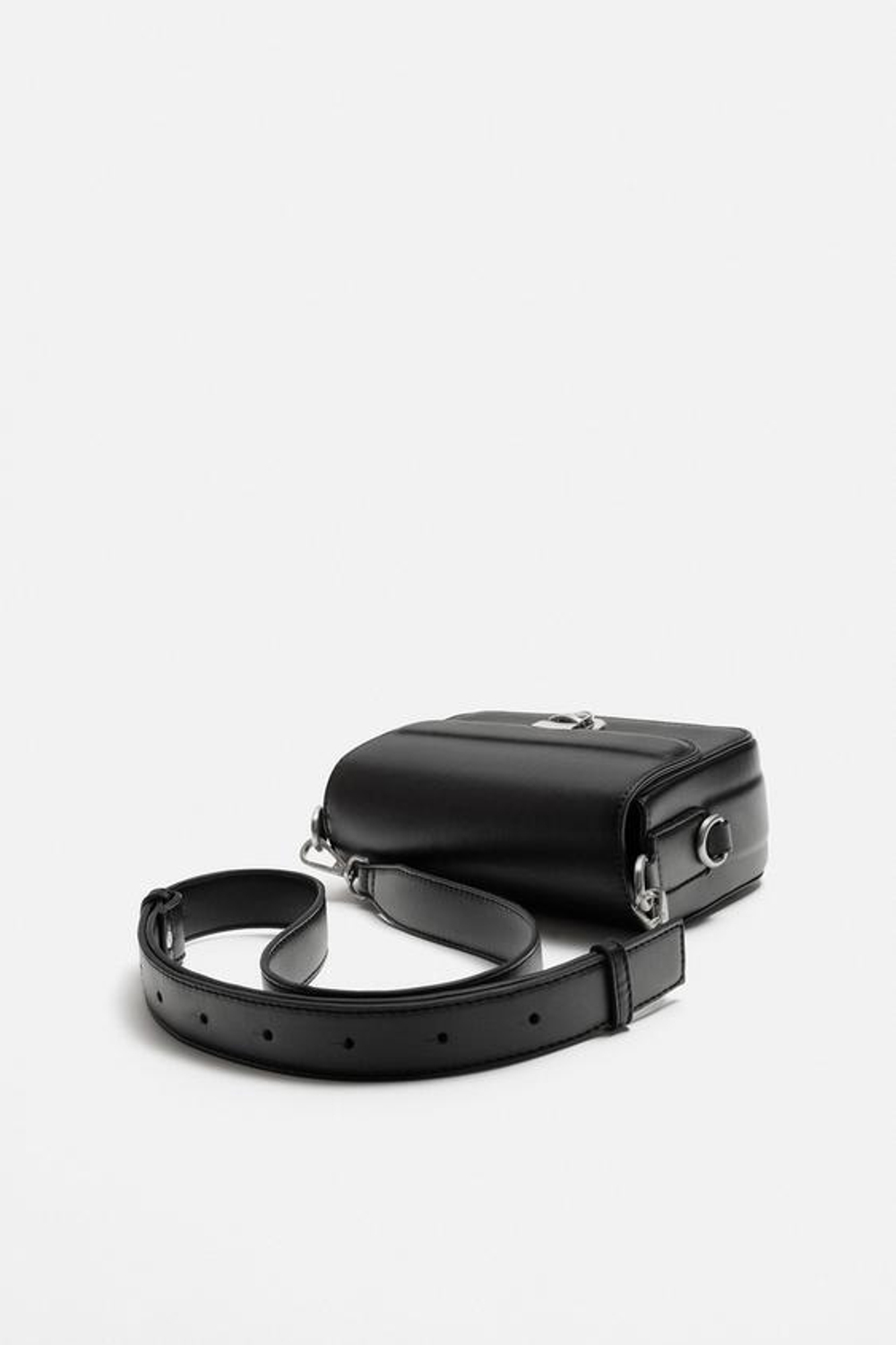 ZARA ОДНОТОННАЯ СУМКА, ЧЕРНЫЙ