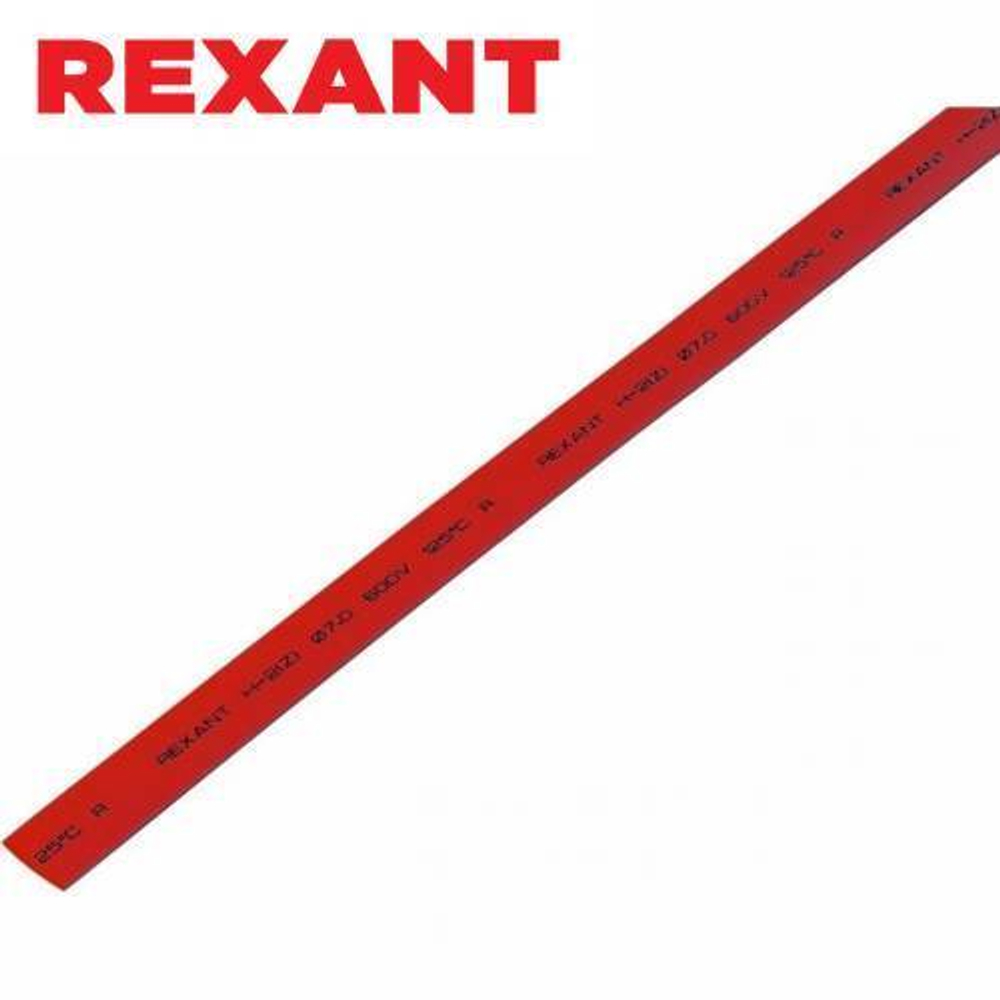 7,0/3,5 мм 1м термоусаживаемая трубка красная Rexant/20-7004