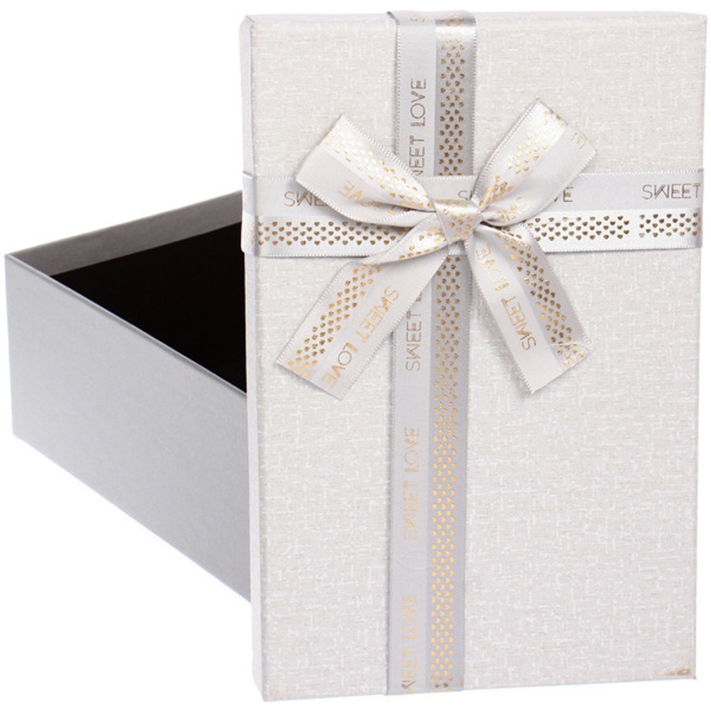 Коробка подарочная «Нежная тайна» 21*14*8 см, белый