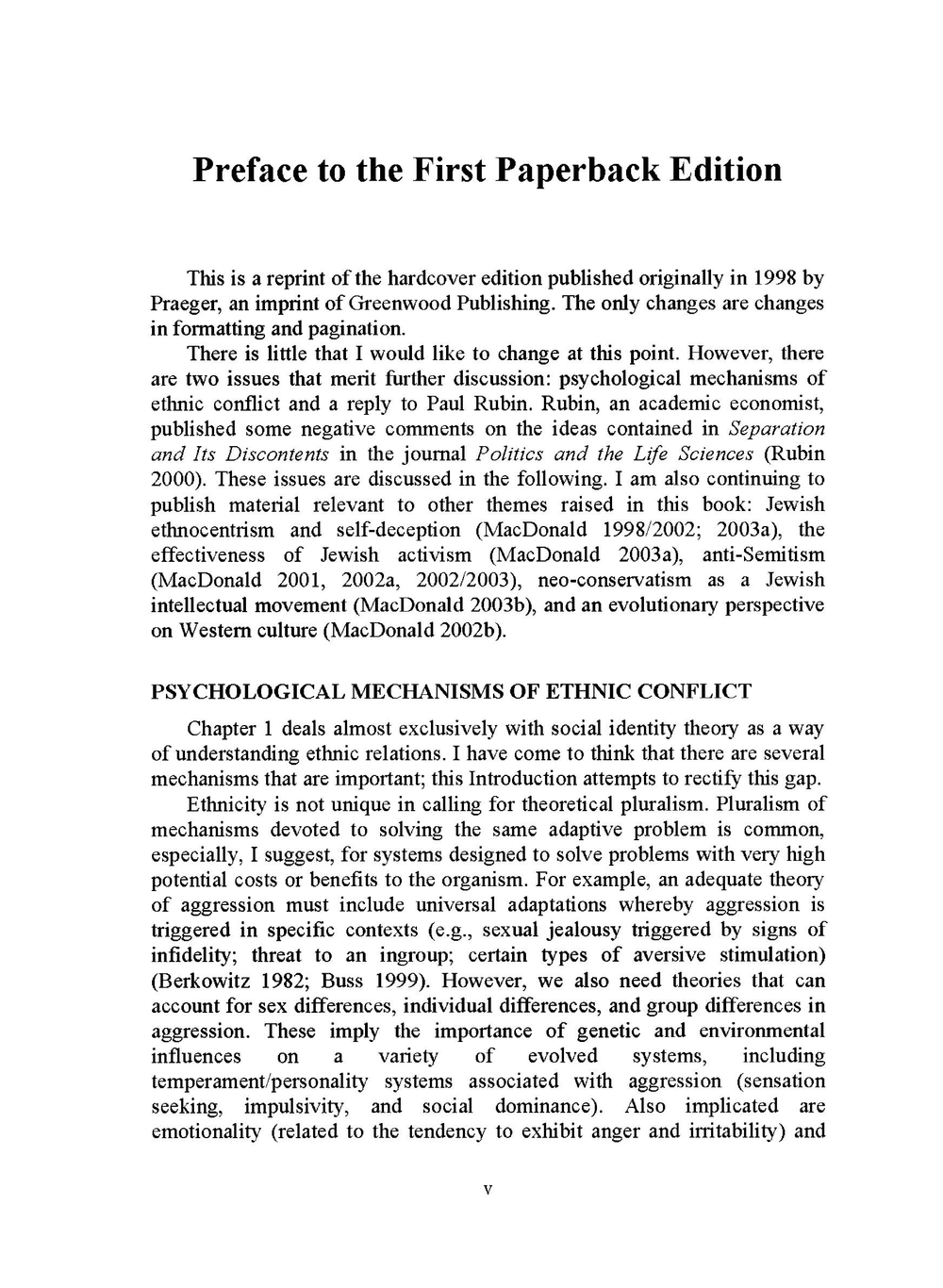 Separation and Its Discontents. Toward an Evolutionary Theory of Anti-Semitism | Kevin MacDonald