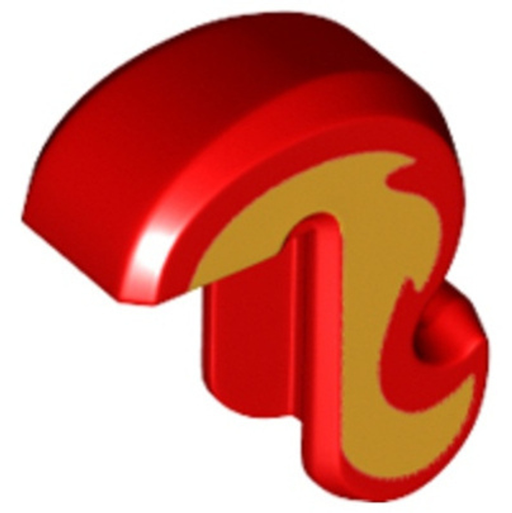 Кошачий хвост с узором из ярко-оранжевых языков пламени 15429pb03