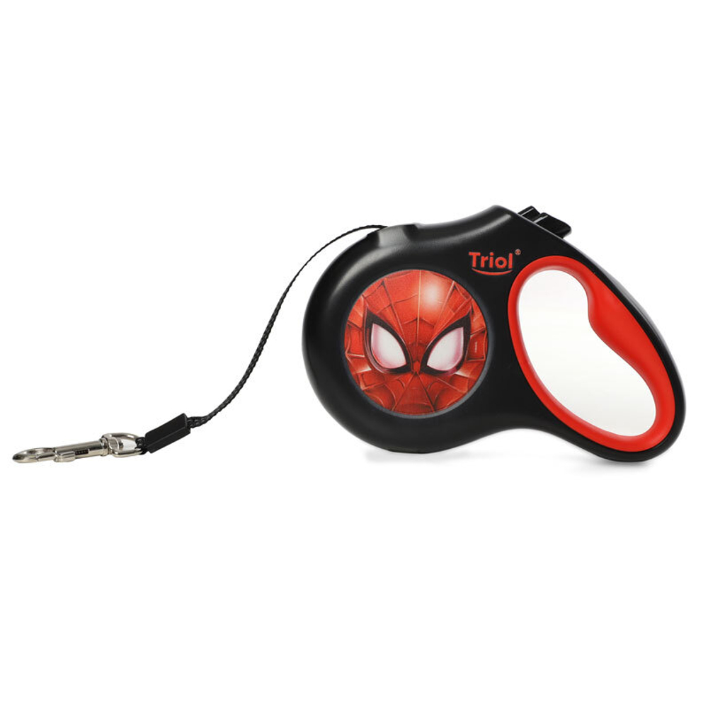 Поводок-рулетка для собак Marvel Человек-паук S, 5м до 12кг, лента, Triol-Disney