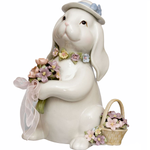 Композиция музыкальная Кролик с букетом