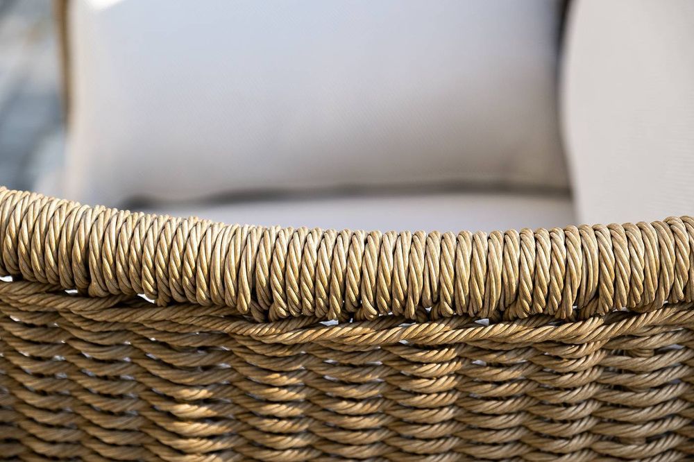 "Аликанте" лаунж-зона из искусственного ротанга, цвет соломенный