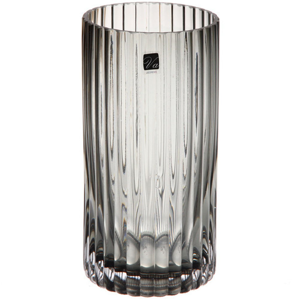 Ваза стеклянная «GREY GLASS» 10*20см