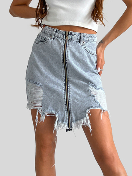 Женские джинсовые юбки - купить в интернет-магазине | NADYA