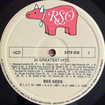 Bee Gees ‎– 20 Greatest Hits (Скандинавия 1978г.) Т