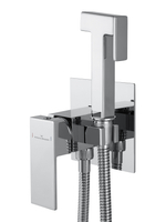 Смеситель с гигиеническим душем встраиваемый WONZON & WOGHAND CUBE, Хром (WW-88829016-CR)