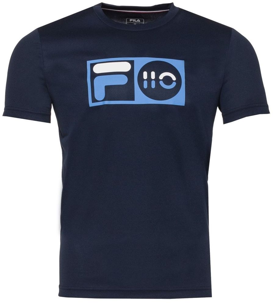Мужская теннисная футболка Fila T-Shirt Milo M - peacoat blue