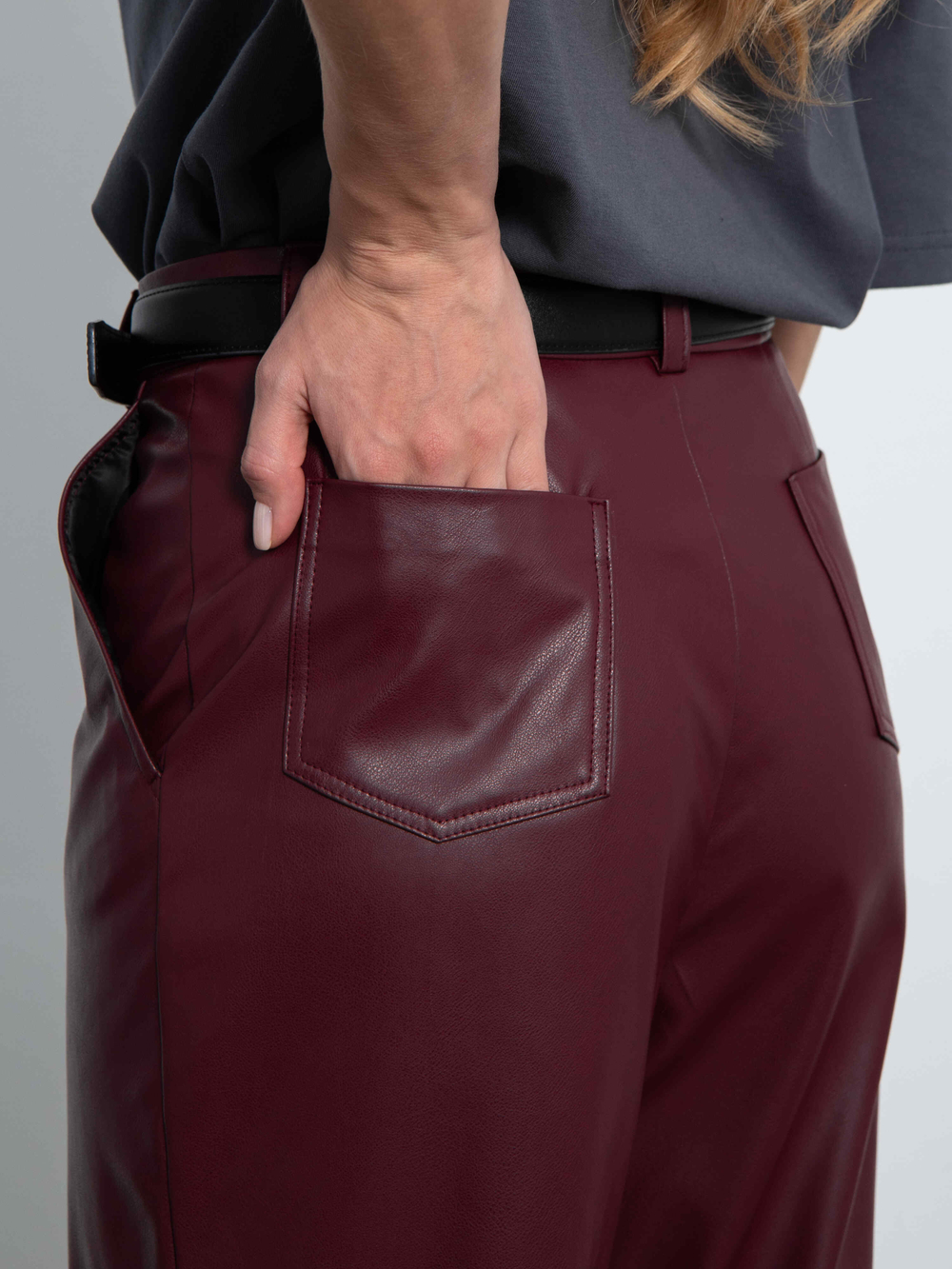 Брюки Силуэт (бордовый)