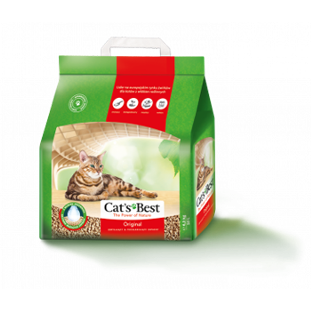 Cat&#39;s Best Original Наполнитель древесный комкующийся 10л*4,3кг