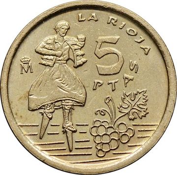 5 песет 1996 Испания «Риоха»