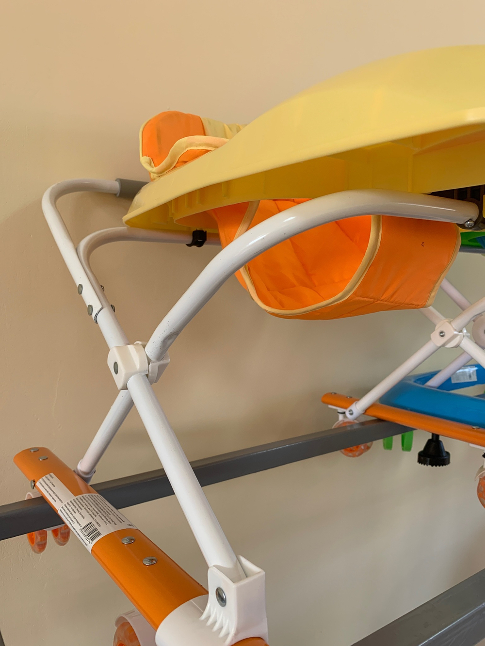 Ходунки SBL 5401 U (Teddy Bear), оранжевый (силиконовые колеса)