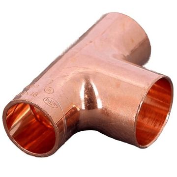 Тройник медный Hailiang 28x28x28 мм равнопроходной (серия 95130 медные фитинги под пайку)