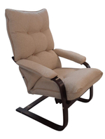 Arben RAVENA IVORY, Отделка- Vektor SOFA LEATHER №20, Основание - Орех