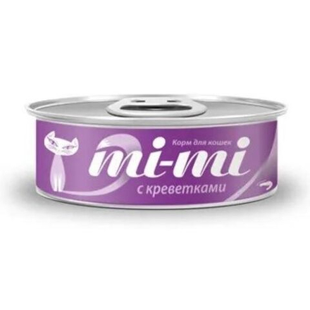 Консервы MI-MI для кошек и котят с креветками - 80 гр