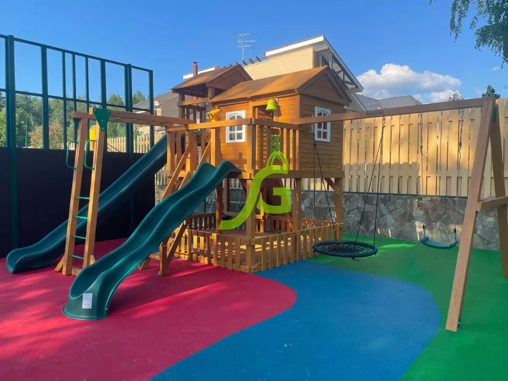 Детская деревянная площадка "Домик 5"