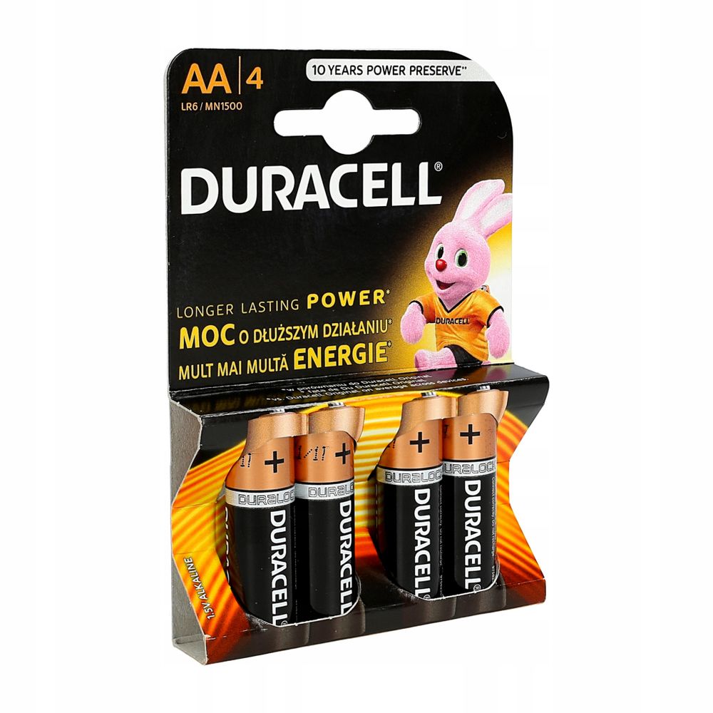 Батарейки AA(пальчик) Duracell R6 2шт/40шт