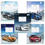 Тетрадь 24 л. BRAUBERG, клетка, обложка картон, DRIVE CAR, 403005, 5шт