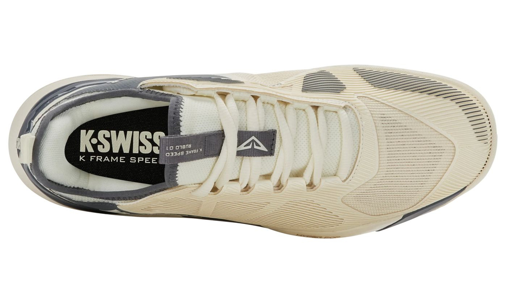 Мужские кроссовки теннисные K-Swiss K-Frame Speed Rublo Clay - egret/turbulence