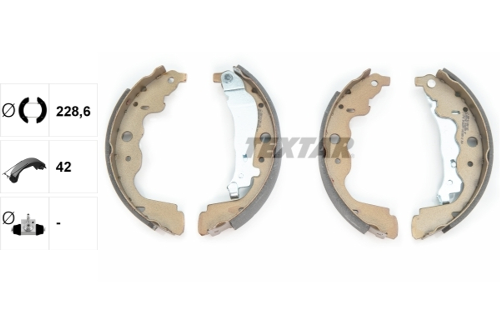 TEXTAR - 91069300-TET - Brake Shoe Set