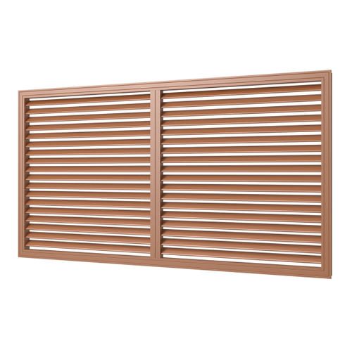 Решетка вентиляционная ПВХ для радиатора Era П60120Р 600х1200 мм Вишня