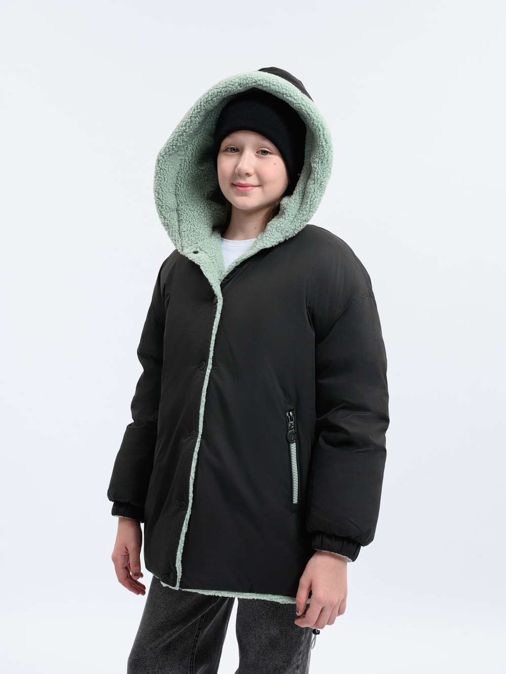 Куртка Еврозима двухсторонняя Тедди