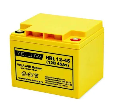 Аккумуляторы YELLOW HRL 12-45 - фото 1