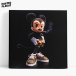 Картина для интерьера Микки Маус / Mickey Mouse на холсте, персонаж Дисней, холст с печатью на подрамнике, на стену, Постер Плакат