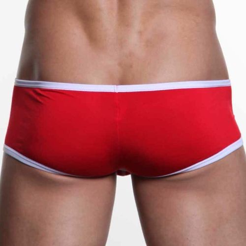 Мужские трусы хипсы WangJiang красные WG00016